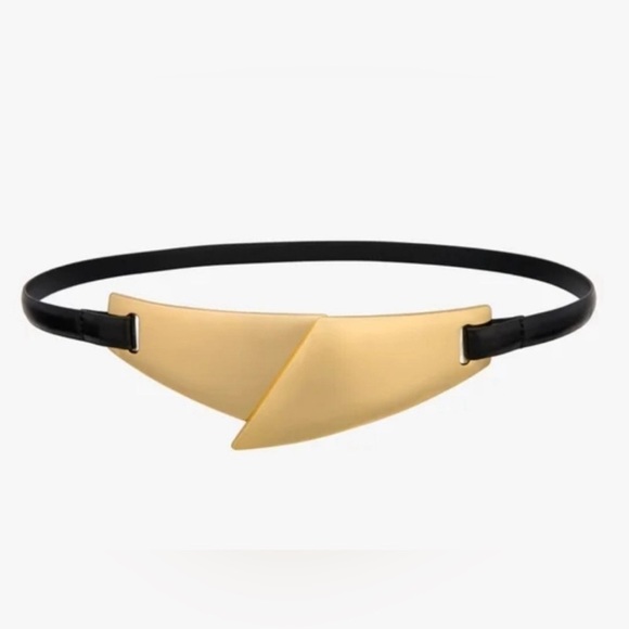 New Zara Limited Edition Leather Belt 1856/914 Size 34 - Picture 5 of 6